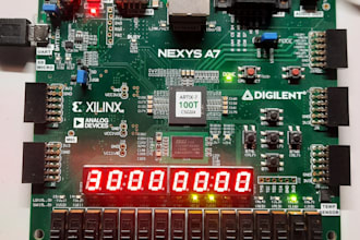 do digital logic design, fpga projects in verilog or vhdl in xilinx vivado