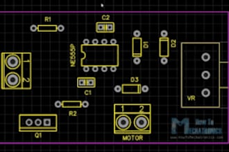 design circuit schematic and pcb in easyeda and proteus