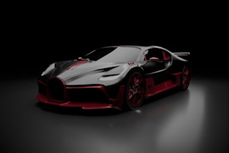 render realistic 3d car model, 3d car animation, 3d vehicle model for game