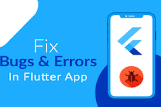 fix bugs, errors, or issues in your flutter app