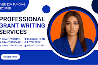 do grant research, grant proposal, grant application, and small business grant