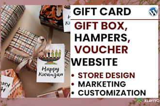 build gift card website, voucher, loyalty card egift, coupon discount website