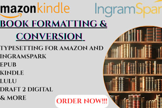 format your book for print and epub for KDP, ingramspark, and draft2digital