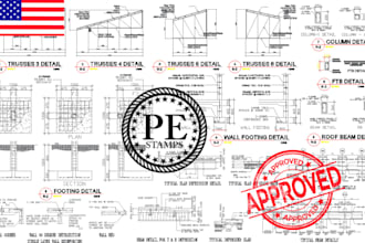 licensed engineering plan, framing plan, oh, al, az, ny permit drawing, pe stamp