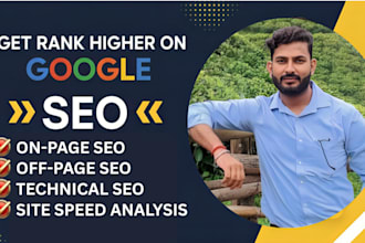 do onpage and technical SEO optimization for your website for top google ranking