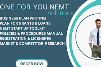 deliver a custom nemt business plan with detailed financials