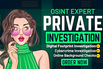 be your online private investigator and osint expert