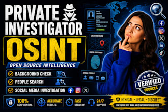 be your online private investigator for osint background checks