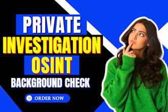 be online private investigator osint background check find someone social media