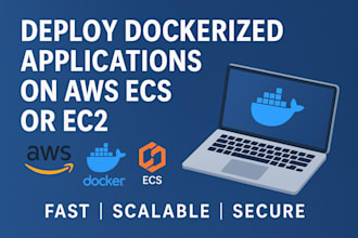 deploy dockerized applications on AWS ecs or ec2 with ci cd