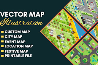 design custom vector or 3d isometric maps for events, cities, and venues