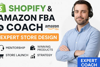 shopify ecommerce dropshipping amazon fba coach mentor expert store design store