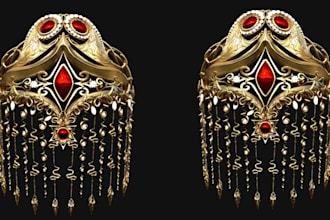create 3d cad jewelry design realistic rings jewelry render jewelry animation