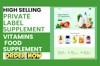setup a supplement shopify store vitamin store product label supplement website