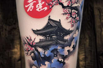draw an oriental japanese tattoo