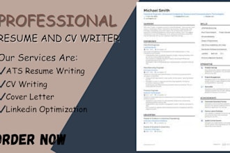 write and upgrade your resume, cv, cover letter, linkedin