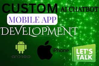 develop chatgpt ai mobile app or ai website, ai saas app ai chatbot, ai software