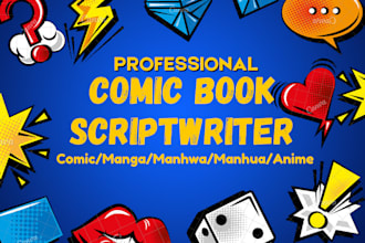 a manga comic script anime comic script story for your comic