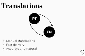 do translations from portuguese to english and vice versa