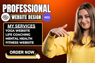 wix life coaching, mental health, author, consulting, fitness, gym, yoga website