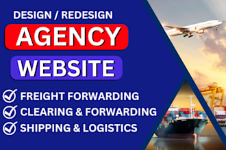 design a professional website for your freight forwarding or logistics business