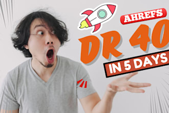 build high authority SEO backlinks ahrefs DR 40 contextual dofollow links
