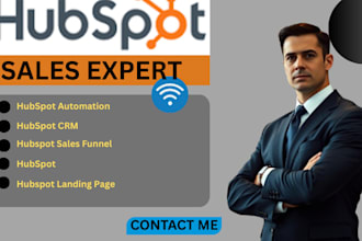be your hubspot CRM expert, hubspot campaign, hubspot workflows, landing page