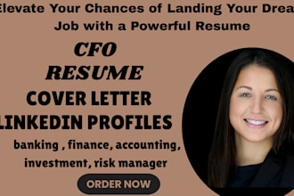 write a custom resume for finance, banking, and investment roles