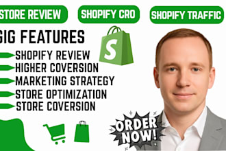 provide shopify cro, ecommerce website audit to increase store conversion rate