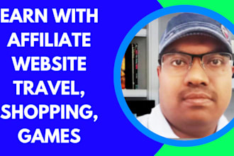 make amazon travel affiliate and game website earn money from home