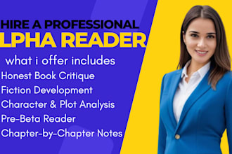 alpha or beta read fantasy historical sci fiction thriller horror mystery novel