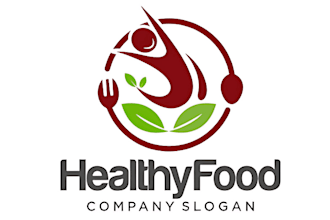design a logo for vegan and vegetarian healthy food