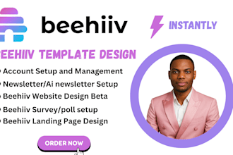 setup beehiiv beehiiv ai newsletter landing page website beehive template design