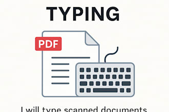 type scanned documents or images into word or text format