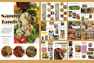 design layout for a magazine, newsletter or catalog