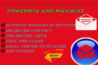 develop SMTP server for unlimited email sending with turbomailer or mailwizz