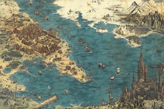 do a high quality fantasy map