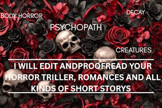 write mystery horror story thriller, crime ebook, fictional horror story