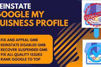 reinstate google my business unsuspend gmb fix gmb for local seo