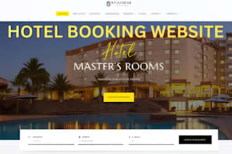 build cleaning, hotel or rental booking website with online appointments