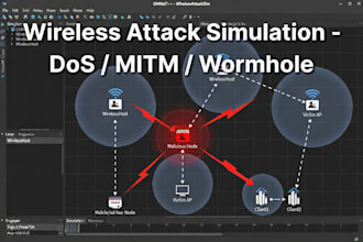 simulate ids and cyber attacks in omnet or ns3