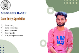 do data entry, copy pest, data scraping, google sheet, b2b lead generation,