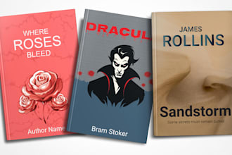 design a professional book cover for your ebook or print book