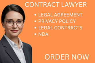 write legal contracts,agreements, documents, privacy policy