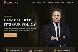 design law firm website, lawyer, attorney, legal, notary website with wordpress