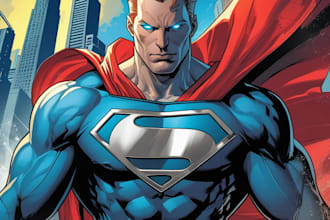 do superhero character design,graphic novel comic artist