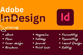 do book formatting for amazon KDP in adobe indesign, adobe indesign projects