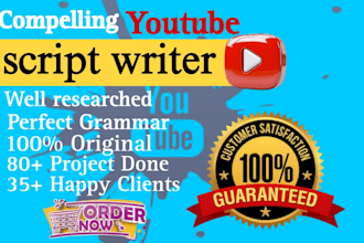 viral youtube scriptwriting with ai voiceover, high retention video scripts