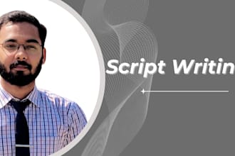 write creative and professional script for video
