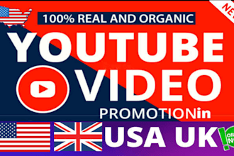do USA youtube video promotion to real active USA audience